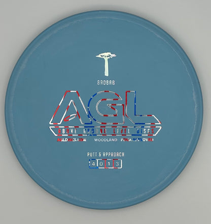 AGL Discs - Robin’s Egg Blue Woodland Baobab (AGL Bar Stamp)