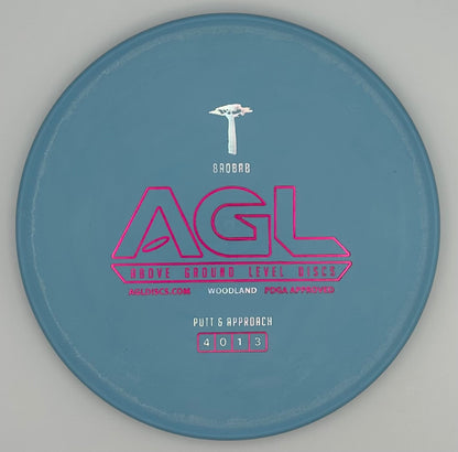 AGL Discs - Robin’s Egg Blue Woodland Baobab (AGL Bar Stamp)