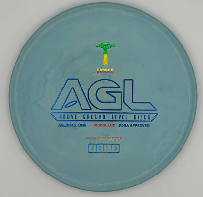 AGL Discs - Robin’s Egg Blue Woodland Baobab (AGL Bar Stamp)