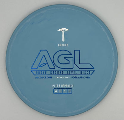 AGL Discs - Robin’s Egg Blue Woodland Baobab (AGL Bar Stamp)