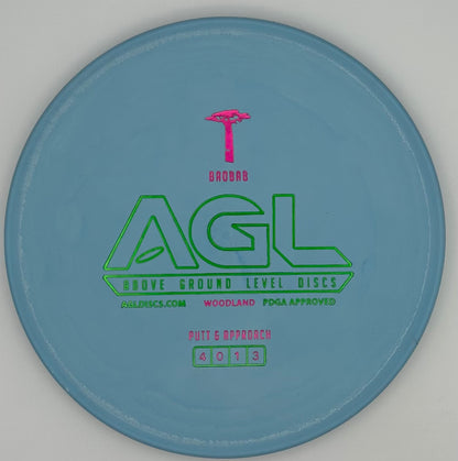 AGL Discs - Robin’s Egg Blue Woodland Baobab (AGL Bar Stamp)