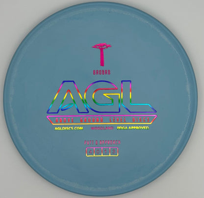 AGL Discs - Robin’s Egg Blue Woodland Baobab (AGL Bar Stamp)