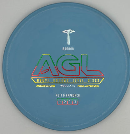 AGL Discs - Robin’s Egg Blue Woodland Baobab (AGL Bar Stamp)