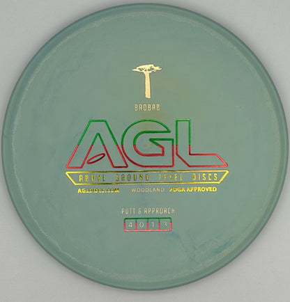 AGL Discs - Robin’s Egg Blue Woodland Baobab (AGL Bar Stamp)