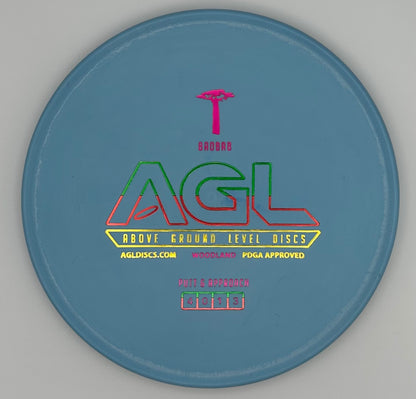 AGL Discs - Robin’s Egg Blue Woodland Baobab (AGL Bar Stamp)