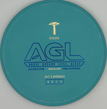 AGL Discs - Tropical Blue Woodland Baobab (AGL Bar Stamp)