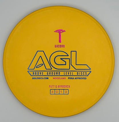 AGL Discs - Banana Yellow Woodland Baobab (AGL Bar Stamp)