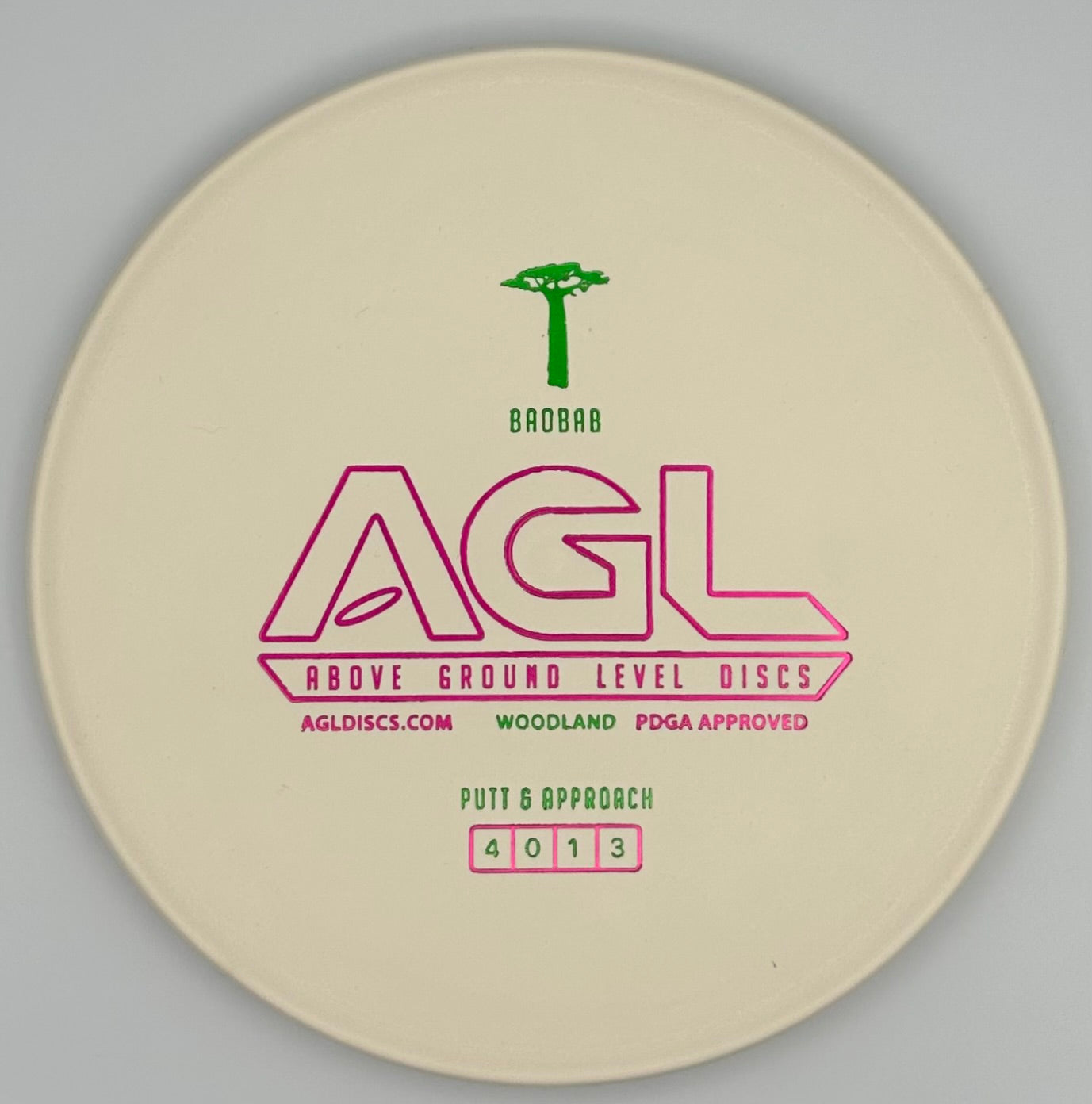 AGL Discs LOW WEIGHT White Woodland Baobab AGL Bar Stamp