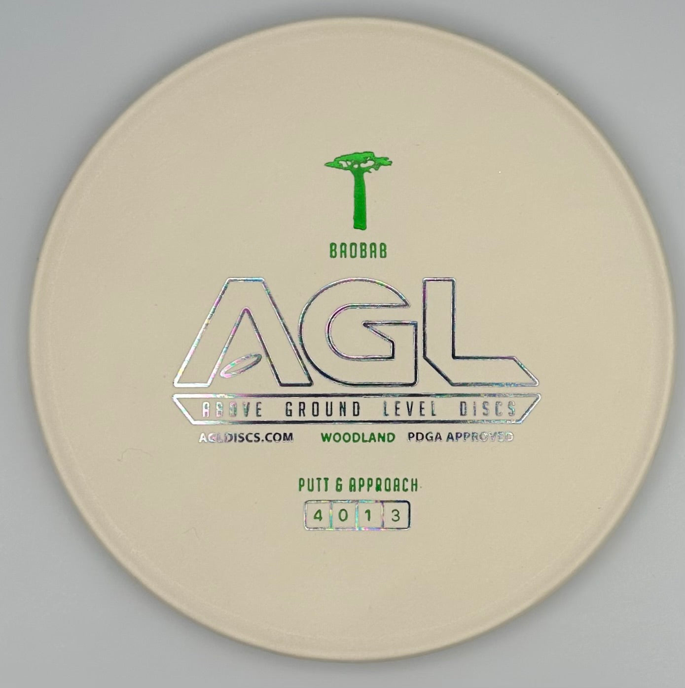 AGL Discs Chalk White Woodland Baobab AGL Bar Stamp