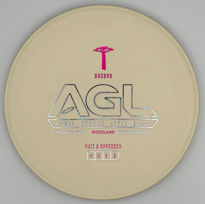 AGL Discs - LOW WEIGHT White Woodland Baobab (AGL Bar Stamp)