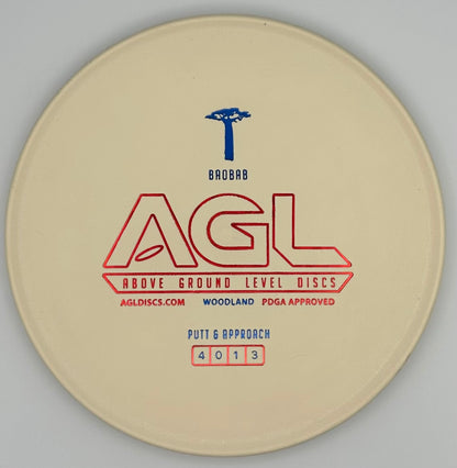 AGL Discs - Chalk White Woodland Baobab (AGL Bar Stamp)