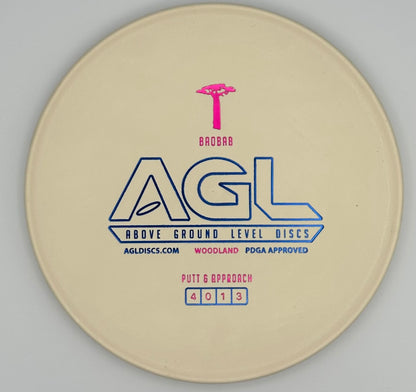 AGL Discs - Chalk White Woodland Baobab (AGL Bar Stamp)