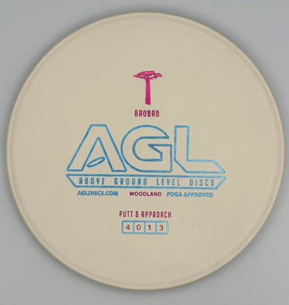 AGL Discs - Chalk White Woodland Baobab (AGL Bar Stamp)