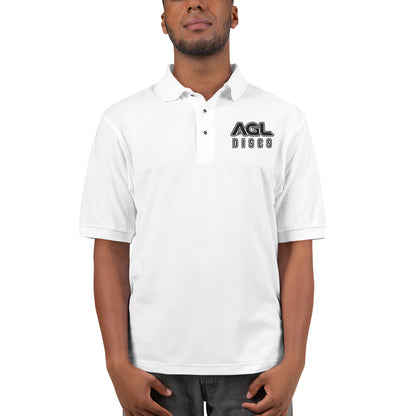 AGL Discs - White Premium Men's Polo